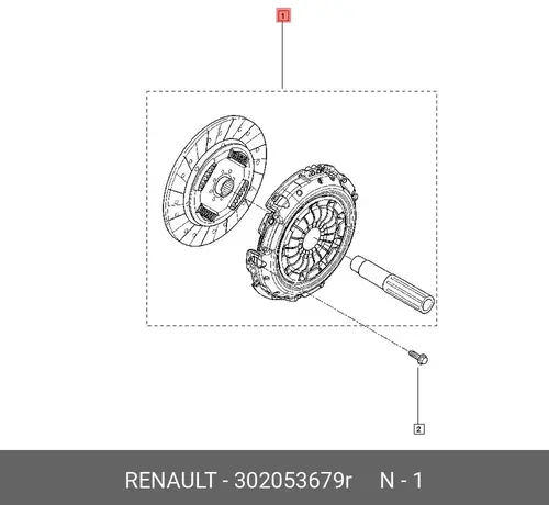 KUPPL.SATZ ZP20 302053679R RENAULT