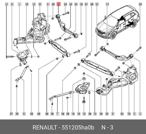 QUERLENKER QN33 551205HA0B RENAULT