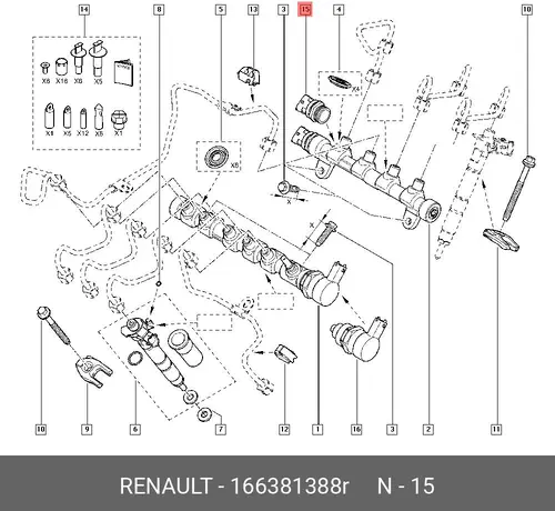 SENSOR ZO13 166381388R RENAULT