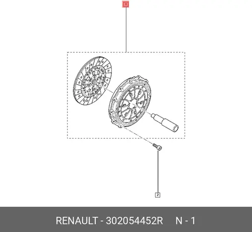 CLUTCH KIT 302054452R RENAULT