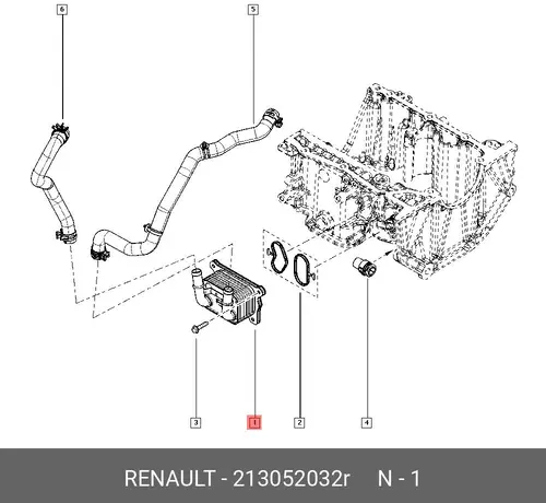 Масляный радиатор RENAULT 213052032R