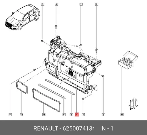 END ASSY-TECHNICAL 625007413R RENAULT