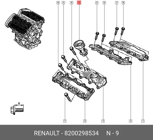 OELDECKEL PA11 8200298534 RENAULT