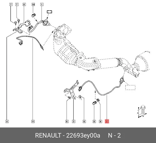 ЛЯМБДА З 22693EY00A RENAULT