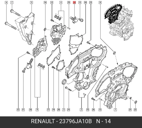VENTIL ZI11 23796JA10B RENAULT