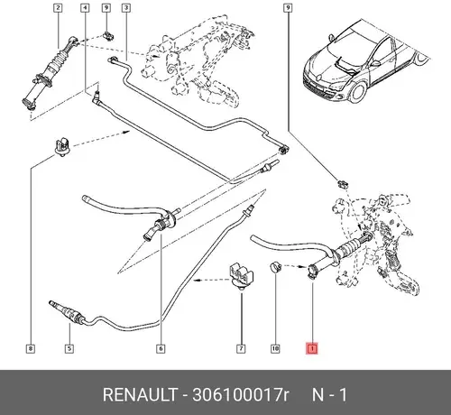 Цилиндр сцепления RENAULT 306100017R
