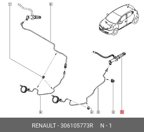 Цилиндр сцепления RENAULT 306105773R