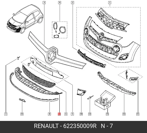 DEFLECTOR-FR BMPR 622350009R RENAULT