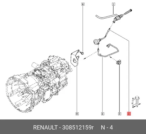 Цилиндр сцепления RENAULT 308512159R