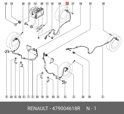 479004618R RENAULT ДАТЧИК