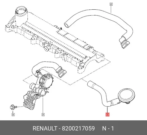 8200217059 Клапан редукционный RENAULT