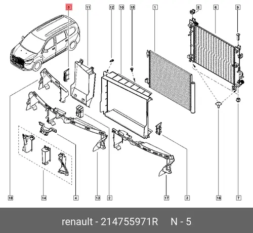 ABDECKUNG DU19 214755971R RENAULT
