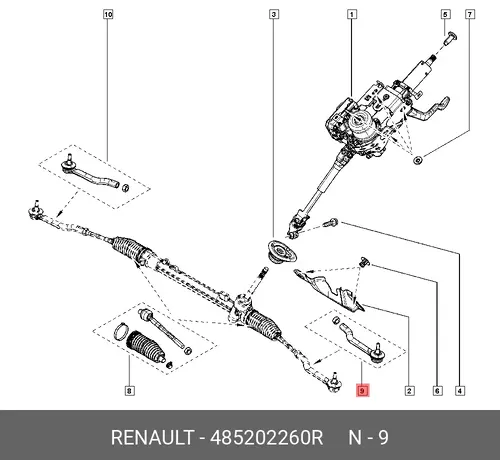 Рулевой наконечник RENAULT 485202260R