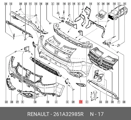 BLENDE DN55 261A32985R RENAULT