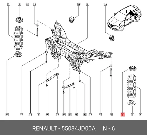 FEDERTELLER 5A33 55034JD00A RENAULT