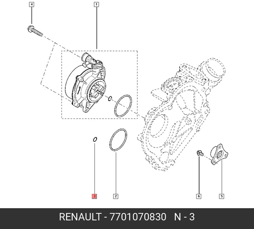 прокладка ДВС!\ Renault 7701070830