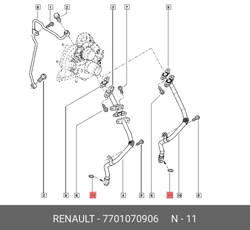 7701070906 RING GASKET RENAULT
