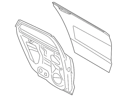 DOOR ASY - REAR - LE DS7Z-5424630-A FORD