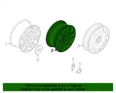 WHEEL ASY DA8Z-1007-G FORD