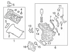 Прокладка клапанной крышки FORD FT4Z-6584-A