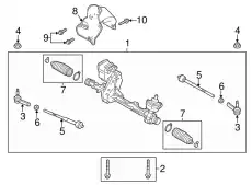 GEAR ASY - STEERING DG1Z3504F FORD