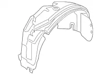 Подкрылок FORD DP5Z-16102-A