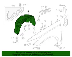 Подкрылок FORD DP5Z-16102-A
