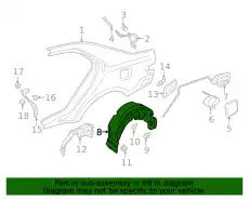 Подкрылок FORD GD9Z54278B50B