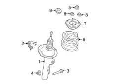 SHOCK ABSORBER ASY - F FB5Z-18124-U FORD