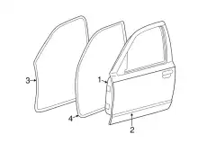 Дверь передняя левая 5W7Z-5420125-CA FORD