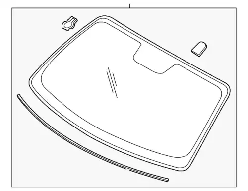 GLASS - WINDSCREEN FR3Z-6303100-F FORD