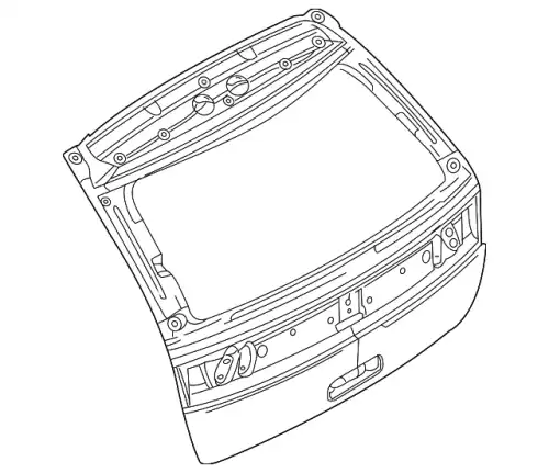 Дверь багажника 9A1Z-7840010-A FORD
