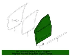 Дверь передняя левая BT4Z-7820125-A FORD