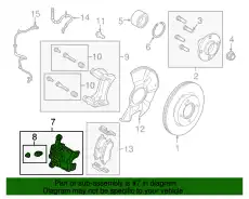 Суппорт тормозной FORD BE8Z-2B120-AA