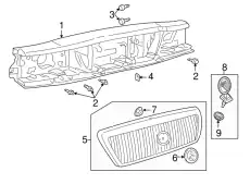Решетка радиатора FORD 6W3Z-8200-AA
