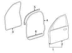 Дверь передняя левая 1F1Z-5420125-AA FORD