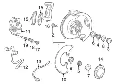 Тормозной диск FORD AL5Z-1102-A ,