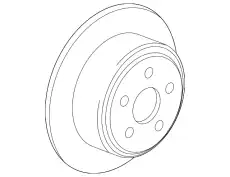 Тормозной диск FORD 4U2Z-1V125-FA ,