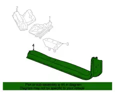 Поперечина рамы АКПП 3C3Z-6A023-CA FORD