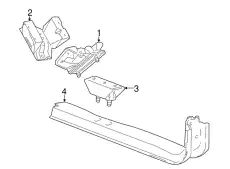Поперечина рамы АКПП 3C3Z-6A023-CA FORD