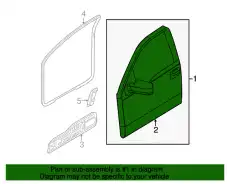 Дверь передняя левая AL3Z-1820125-C FORD