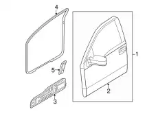 Дверь передняя левая AL3Z-1820125-C FORD