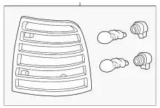 Фонарь задний FORD 5E6Z-13405-AA