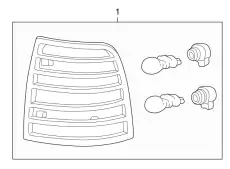 Фонарь задний FORD 5E6Z-13405-AA