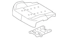 Набивка подушки сиденья переднего 8A5Z-54632A23-B FORD