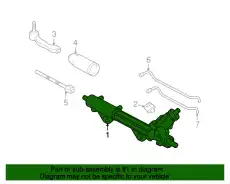 Рулевая рейка FORD 5W4Z-3504-A