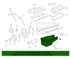 Поддон картера двигателя FORD F6TZ-6675-MA