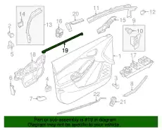 Уплотнитель двери FORD BM5Z-5821453-B