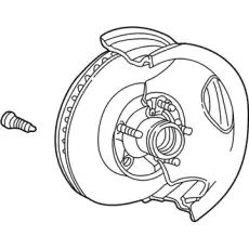 Тормозной диск FORD YL5Z-1V102-FA ,