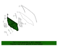 Уплотнитель двери FORD D2BZ-58237A04-A